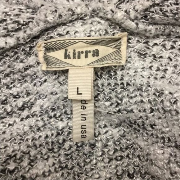 Kirra Women’s Short Sleeve Open Front Sweater Cardigan, Gray, size L - Picture 5 of 7